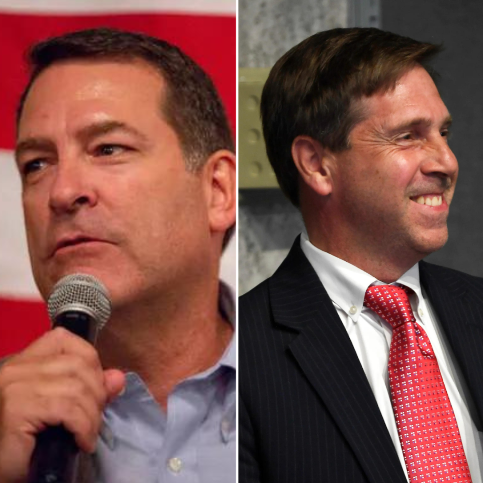 U.S. Rep. Mark Green, R-Clarksville, left, and U.S. Rep. Chuck Fleischmann, R-Ooltewah, announced on Tuesday they would run for U.S. House speaker.