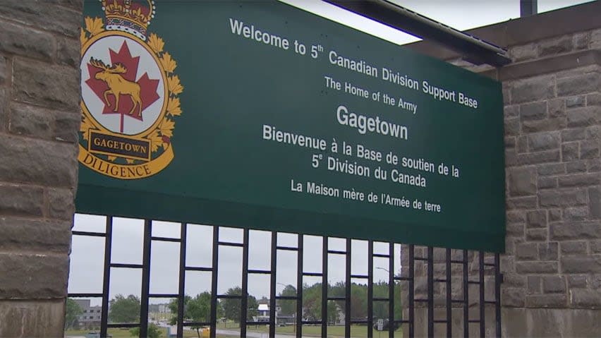 A March 12 incident at the Base Gagetown medical centre kept the service closed for several days, (CBC - image credit)