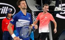 Novak Djokovic struck back for the old guard at the Australian Open on Monday, soaking up the pressure from a willing Daniil Medvedev before battling to a 6-4, 6-7, 6-2, 6-3 win to reach his 10th quarter-final at Melbourne Park.