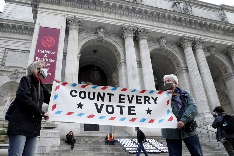 "Count Every Vote" rally the day after the U.S. election