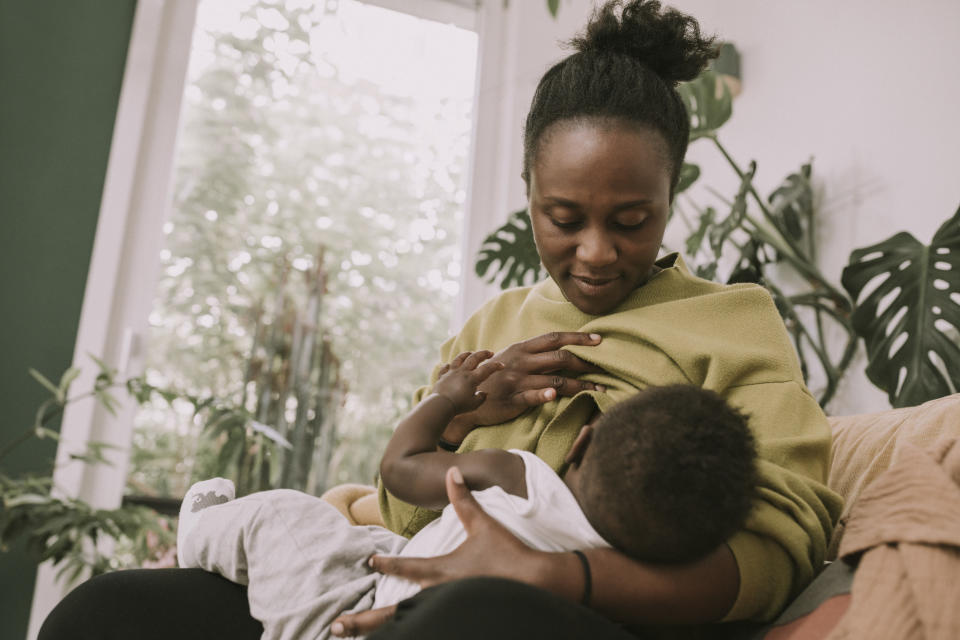 woman breastfeeding