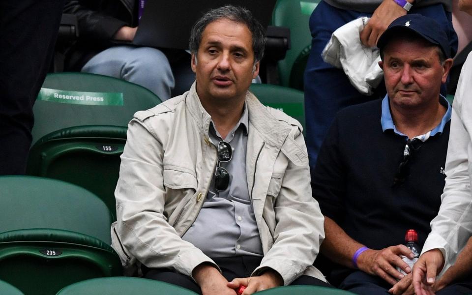 Ian Raducanu watching Emma at Wimbledon - TIMES NEWSPAPERS LTD