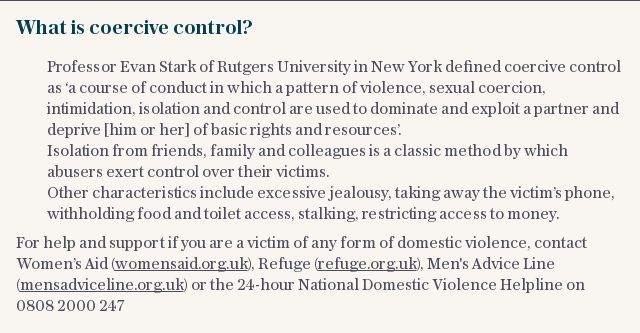  What is coercive control? 