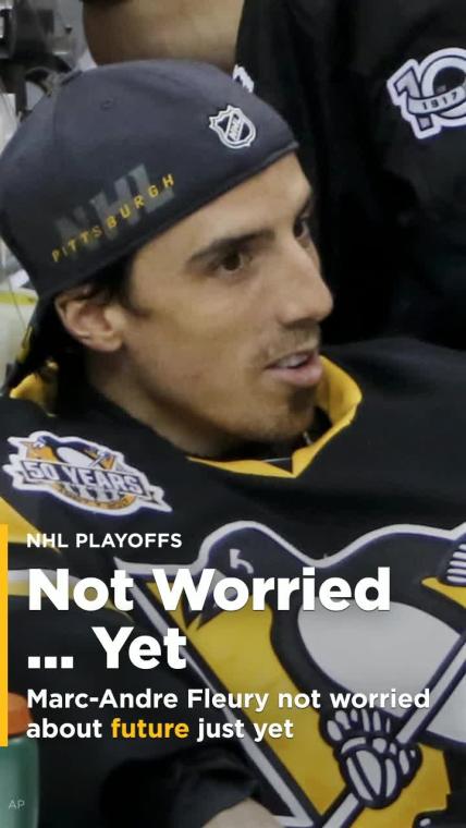 Marc-Andre Fleury not worrying about the future just yet