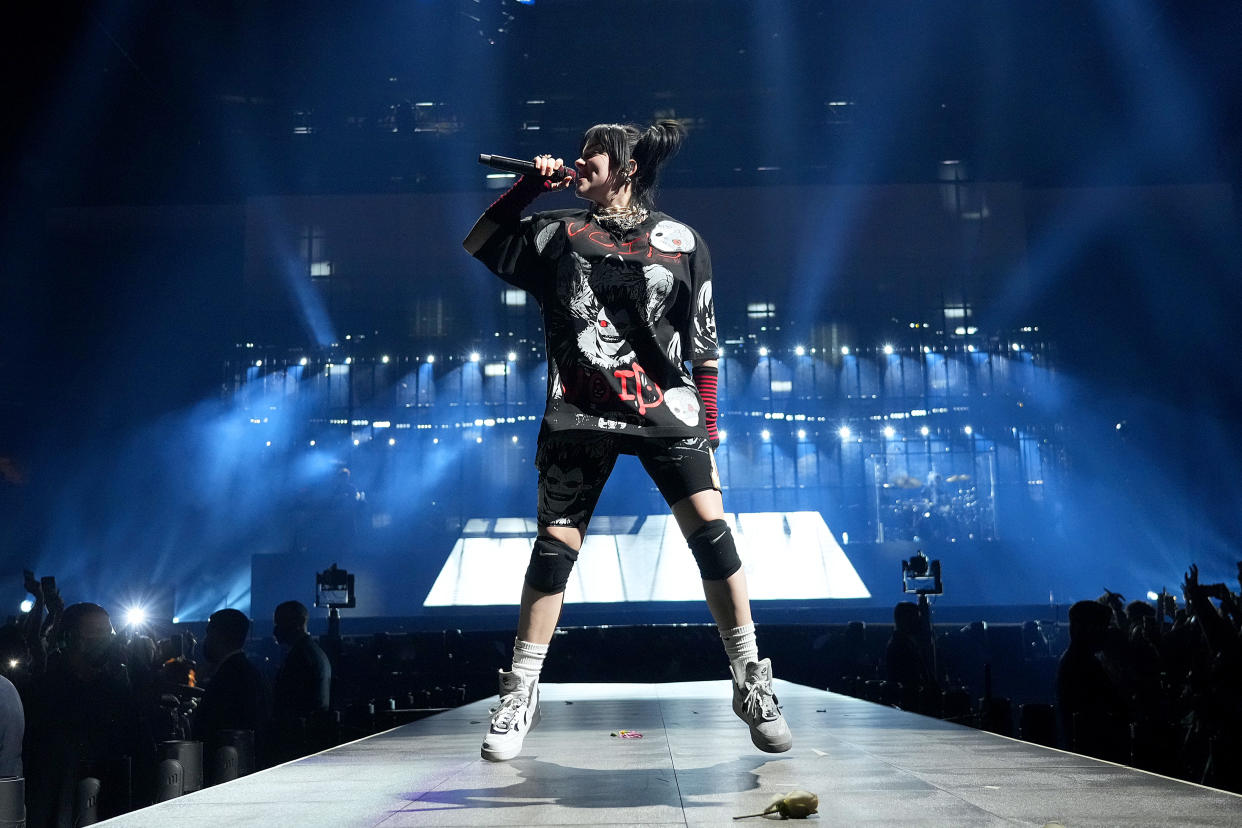 NEW YORK, NEW YORK - FEBRUARY 19: Billie Eilish performs onstage during her 