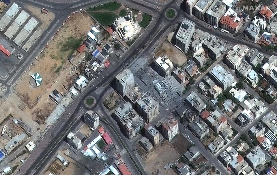 gaza city satellite image