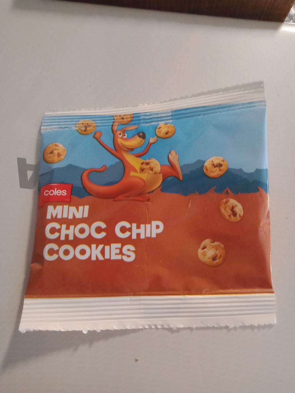 Coles Choc Chip Cookie packet fail sees one cookie included