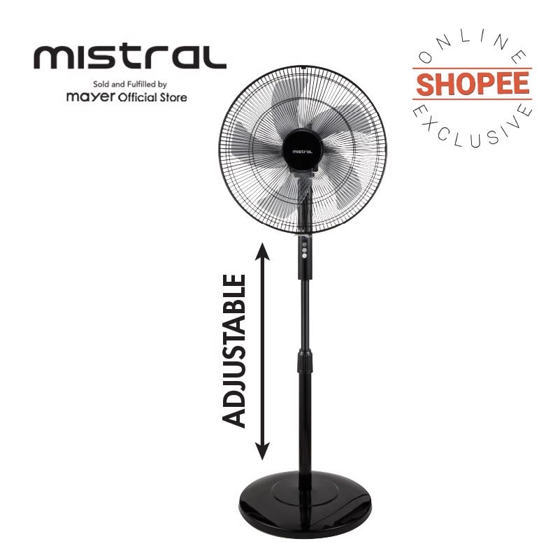 Mistral 16” Height Adjustable Stand Fan MSF1603 Shopee Exclusive. (Photo: Shopee SG)