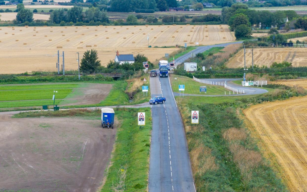 Stephen Chamberlain was hit by a car near a cottage and a humpback bridge over the River Great Ouse