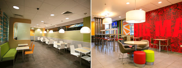 McDonald's restaurant interiors