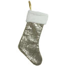 This undated photo shows Lowes' gold sequined stocking. In keeping with the trend towards 70s and 80s home décor, consider dressing up the home with some sparkle and color that evokes the festive party aspect of those eras. (Lowe's Home Improvement via AP)