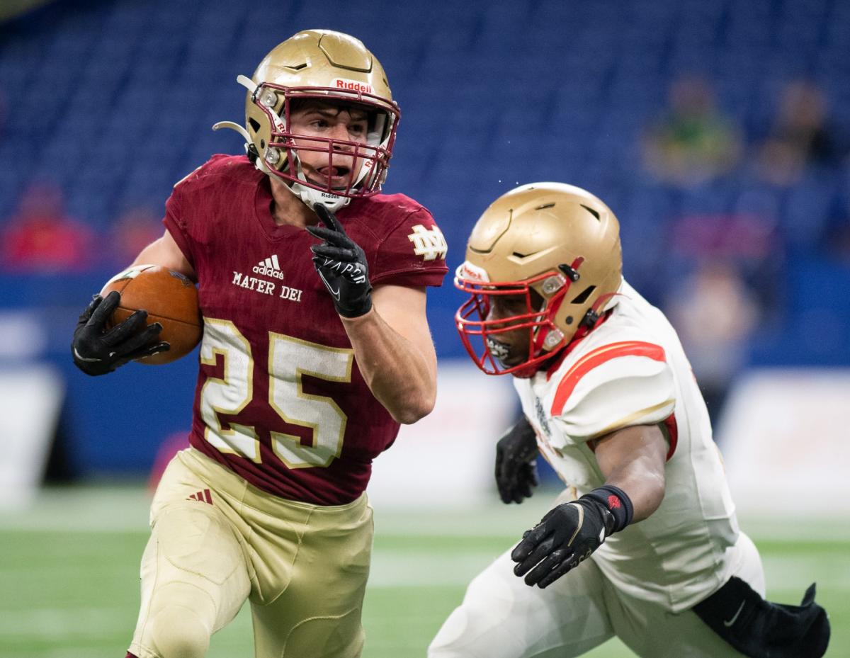 IHSAA state football Mater Dei falls in Class 2A championship to Andrean