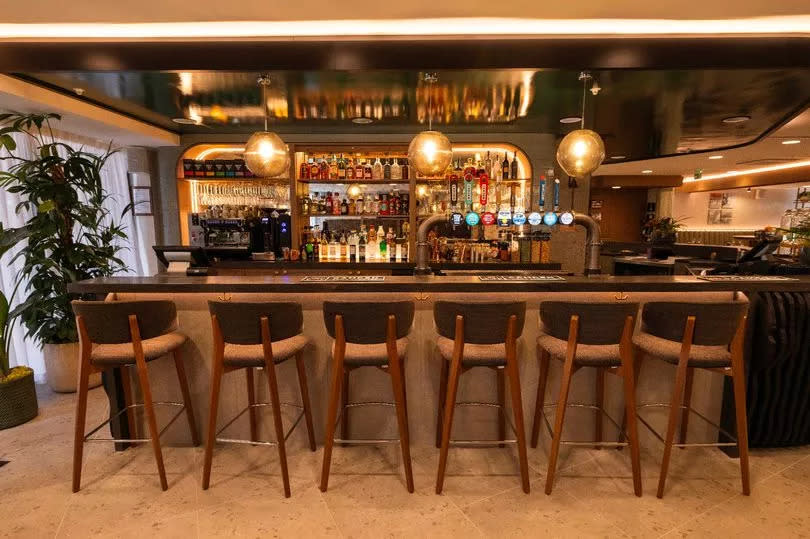 The bar area at the hotel -Credit:Manchester Evening News