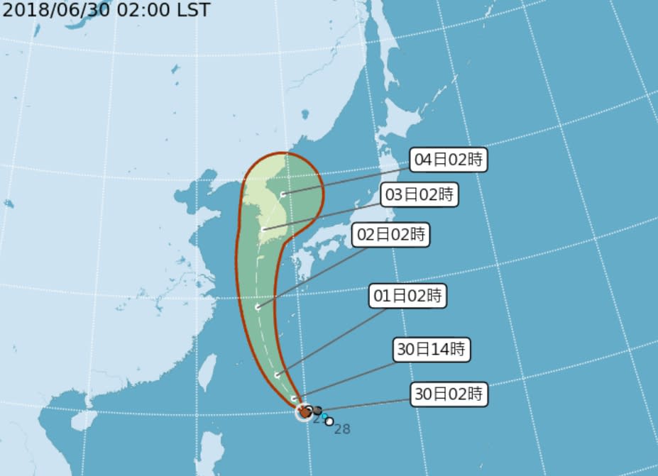 (取自氣象局網站)