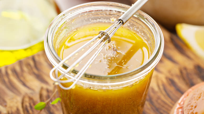 vinaigrette with whisk