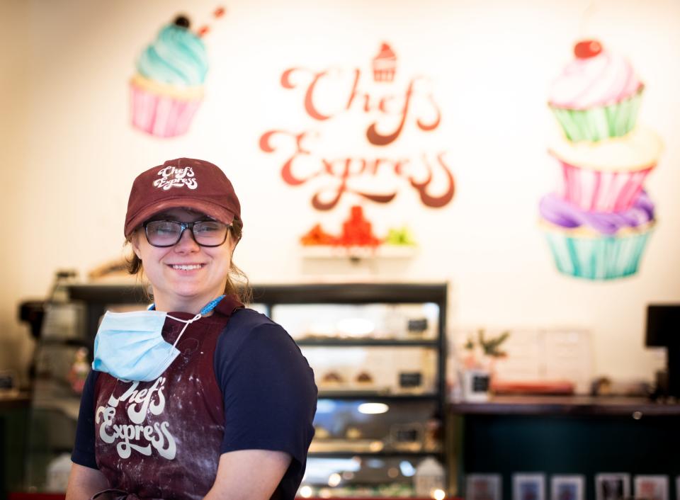 Lauren Marraffa works at at Chef's Express in Utica. The bakery provides a real-world training ground for people supported by The Arc to develop and build employment skills that can lead to competitive employment.