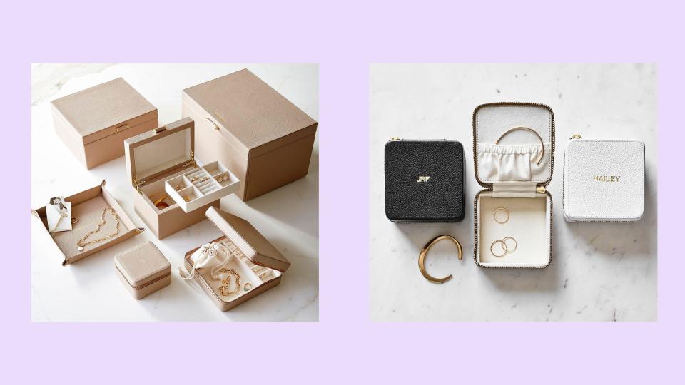 Best jewelry gifts for Mother’s Day: Quinn leather jewelry storage collection