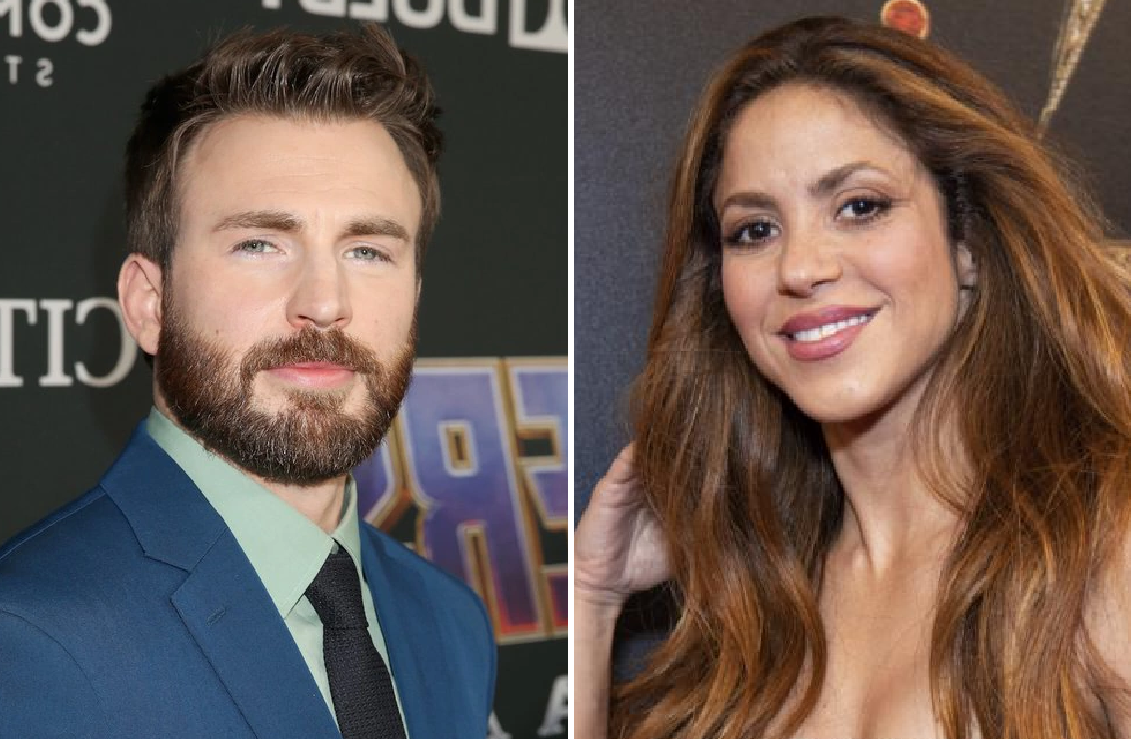 Chris Evans y Shakira / Cortesía