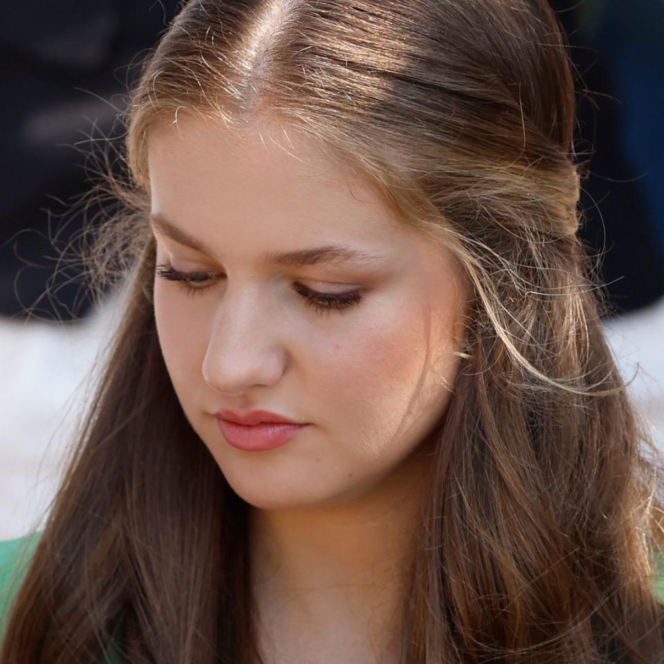 La Princesa Leonor en el encuentro con jóvenes de la Fundación Princesa de Girona el 10 de julio de 2024