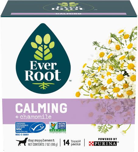 dog calming treat, dog calming products, everroot, purina