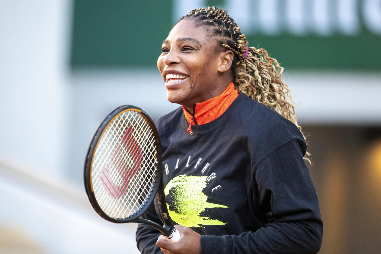 Serena Williams is the latest star to accept the "It's Tricky" challenge on TikTok. (Photo: Tim Clayton/Corbis via Getty Images)