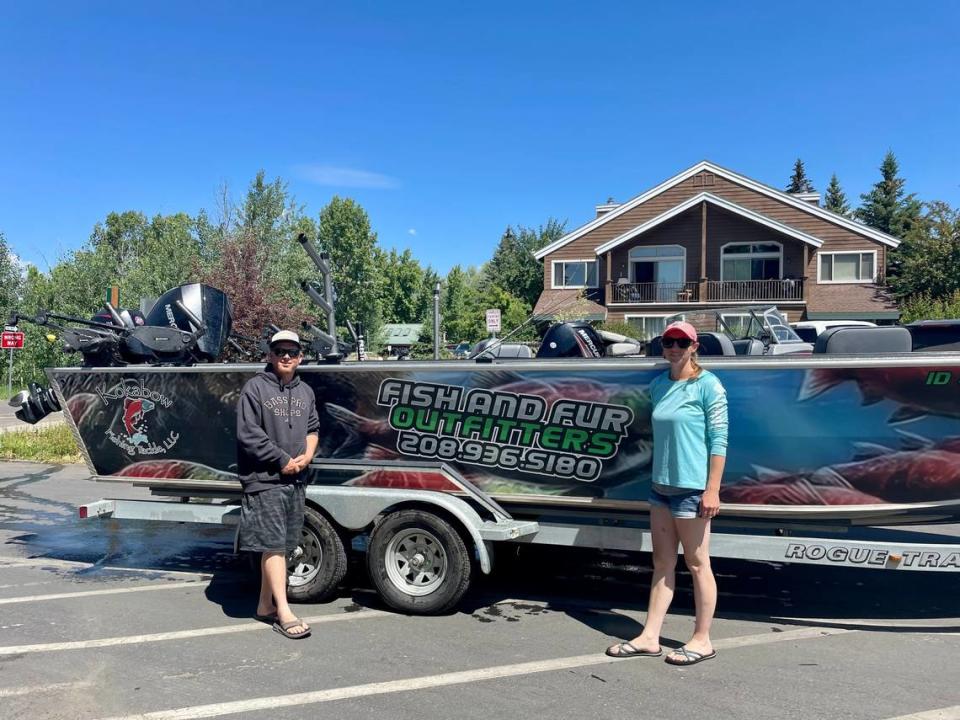 Kyle and Kathryn Sandy are the owners of Fish and Fur Outfitters, a company that offers guided fishing and hunting trips for Kokanee salmon, coyotes and snow geese. 