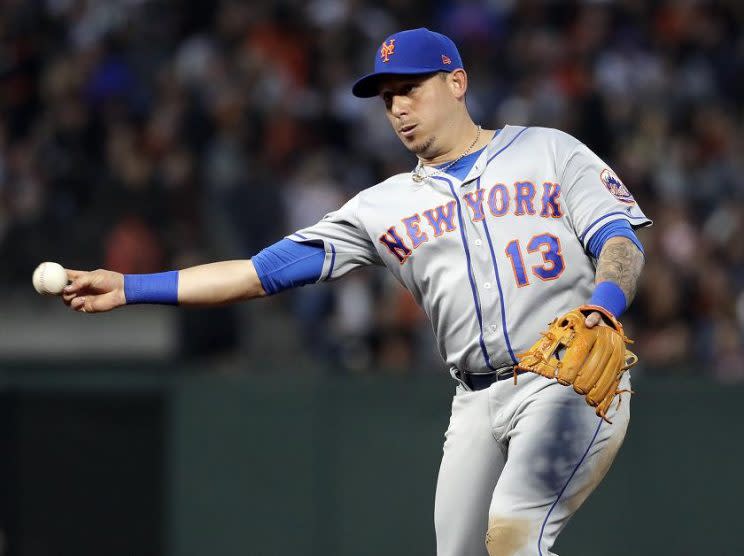 Asdrubal Cabrera was the Mets second baseman on Friday and wasn't too thrilled about it despite a three-hit game and a Mets win. (AP)