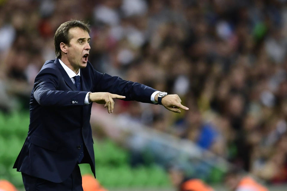 Julen Lopetegui has been sacked as Spain’s manager on the eve of the 2018 World Cup. (Getty)