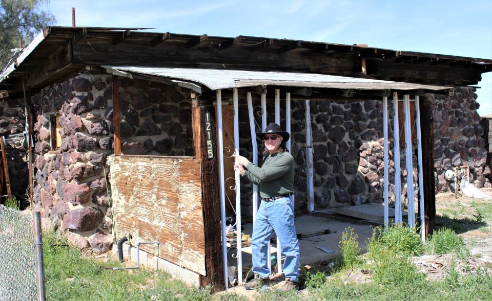 John at Pancho's house in Boron.