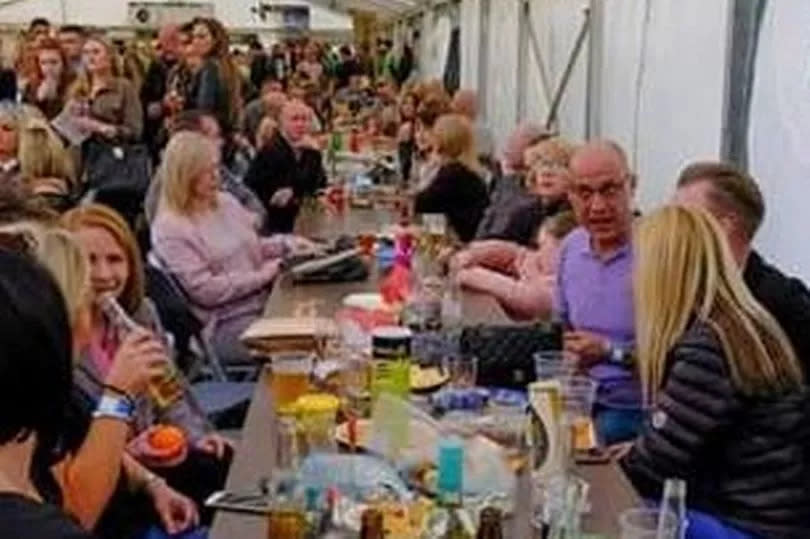 A previous Gateshead Beer & Music Festival at Gateshead Rugby Club