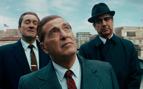 Robert De Niro, Al Pacino and Ray Romano in The Irishman - Credit: Netflix&nbsp;