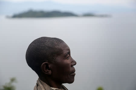 Habimana, 45, poses for a portrait at Kagorwa Pygmy camp, on Idjwi island in the Democratic Republic of Congo, November 25, 2016. REUTERS/Therese Di Campo