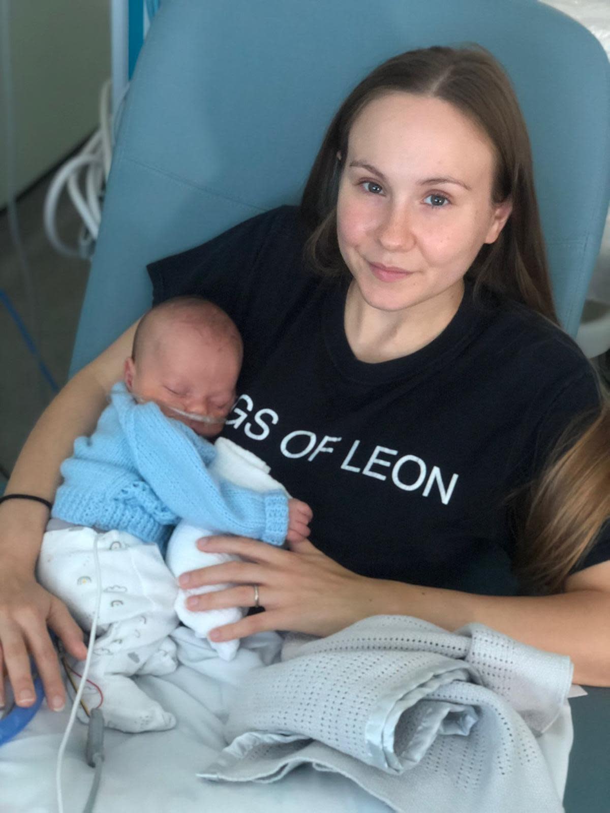 Robyn Davis with baby Orlando (Family handout/PA)