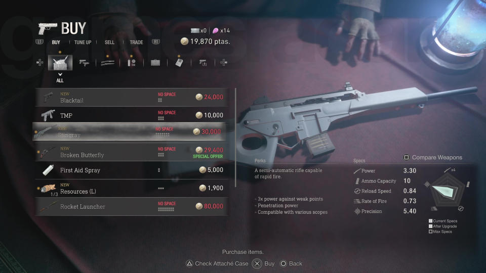 Resident Evil 4 Stingray rifle