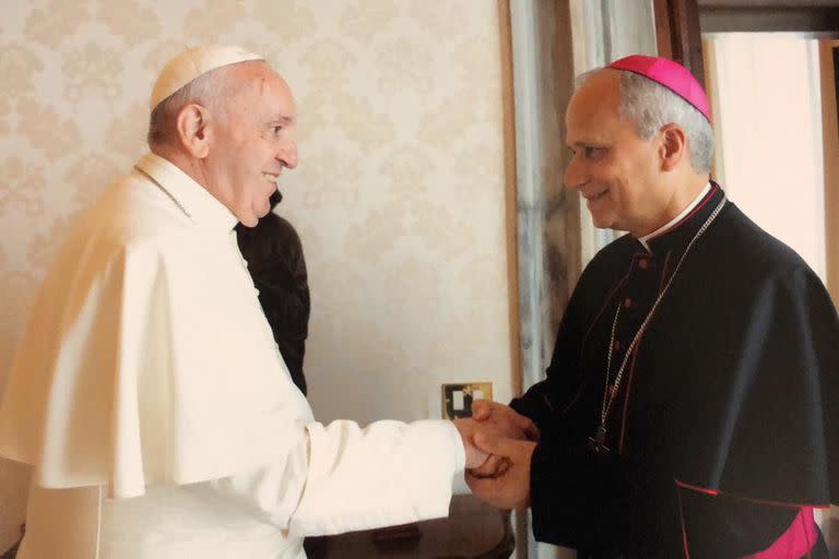 Robert Francis Prevost junto al papa Francisco