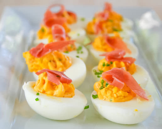 <strong>Get the <a href="http://food52.com/recipes/19927-spicy-deviled-eggs" target="_blank">Spicy Deviled Eggs recipe from Food52</a></strong>