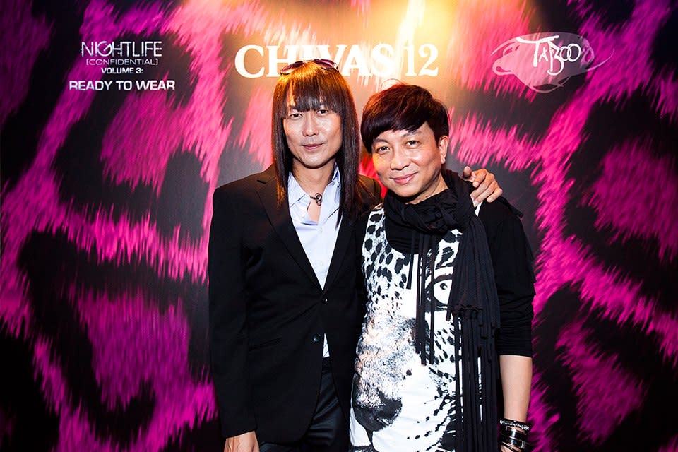 Author Ivan Lim (left), with Addie Low, at the launch of 'Nightlife Confidential' Volume 3. (Photo by Pernod Ricard Singapore)