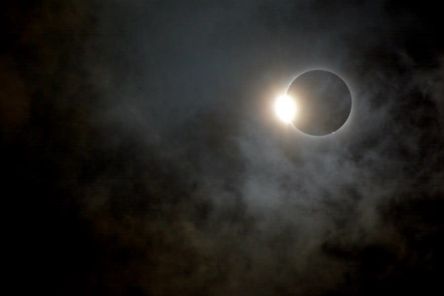 View of the total solar eclipse in Texas April 8, 2024 (KXAN Photo/Kate Winkle)