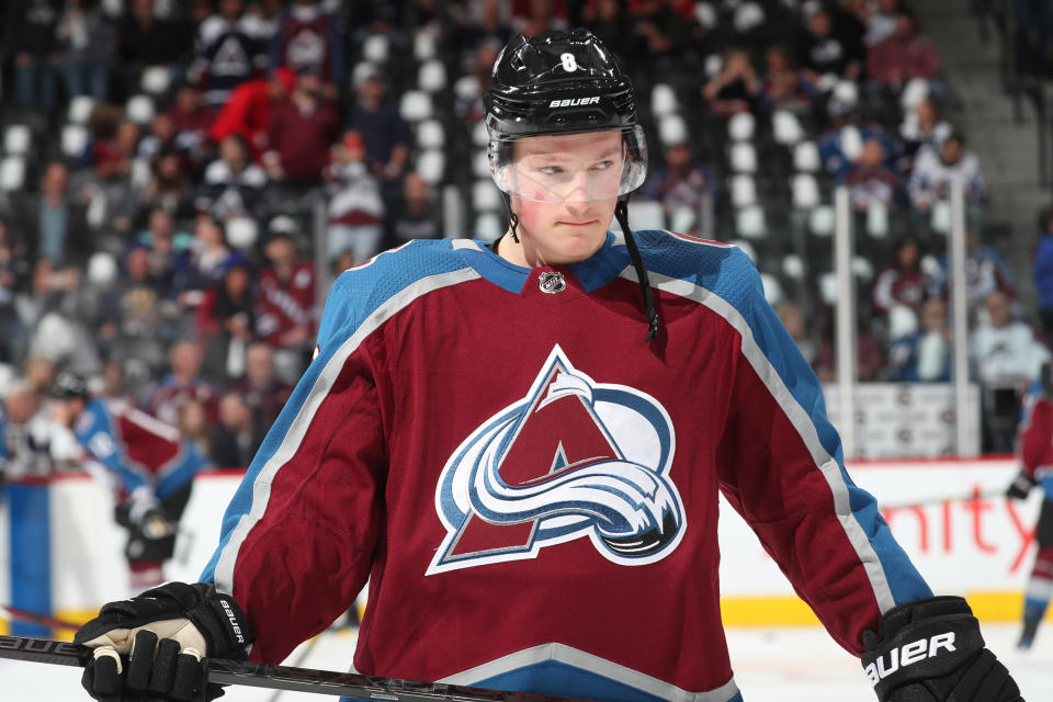 At 20 years old, Cale Makar made his professional debut with the Avalanche on April 15, 2019 by scoring his first NHL goal against the Calgary Flames late in the first period of Game 3 of Colorado’s first round matchup at the Pepsi Center in Denver.