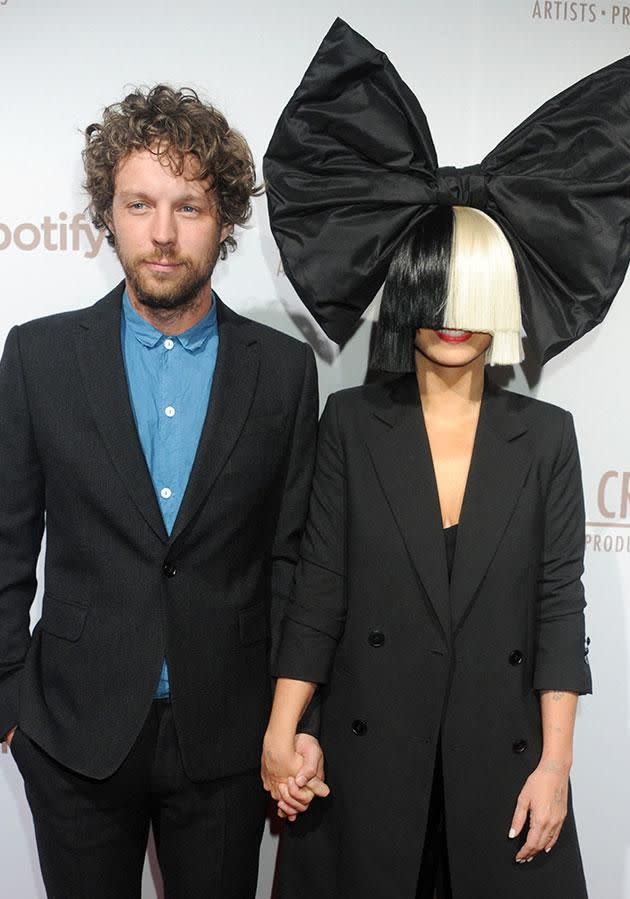 Sia an husband Erik of two years have split. Photo: Getty Images