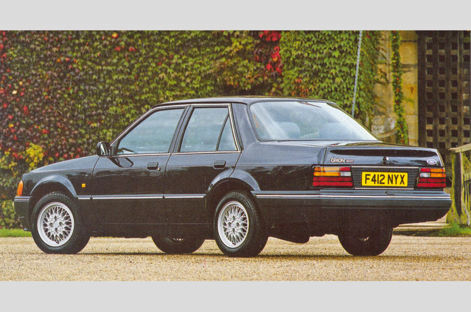 <p>Something of a run out special, the 1600E was the closest the Escort-with-a-boot came to attaining true luxury express status. Based on the Orion Ghia Injection, which used the same 105bhp 1.6-litre engine as the XR3i, it built on the Ghia's already well-appointed interior. Specialists <strong>Tickford</strong> installed a full leather interior with real walnut door cappings, and unique cross-spoked alloy wheels completed the package. Priced suitably higher than the Ghia, just 1500 were produced over 10 months until July 1989, and only <strong>seven </strong>remain today.</p><p><strong>How to get one?</strong> Have enormous patience. They occasionally come up for around <strong>£4000</strong>. </p>