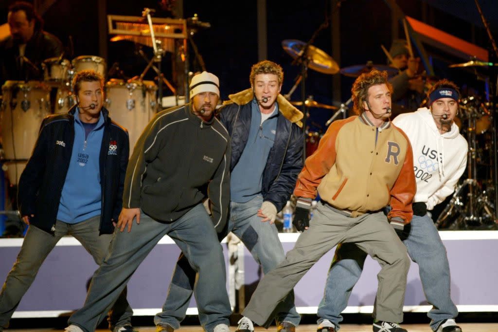 *Nsync Performs After The Medal Award Ceremony During The 2002 Olympic Winter Games