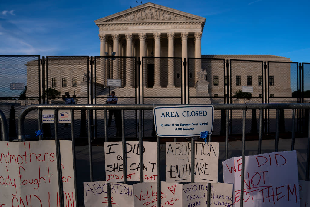 Activists Continue To Gather Outside Supreme Court After Historic Overturning Of Roe v. Wade