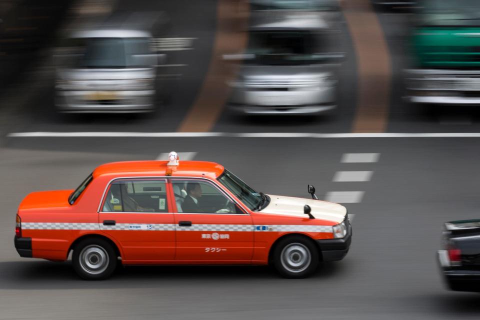 A traditional Crown taxi in Japan - Getty