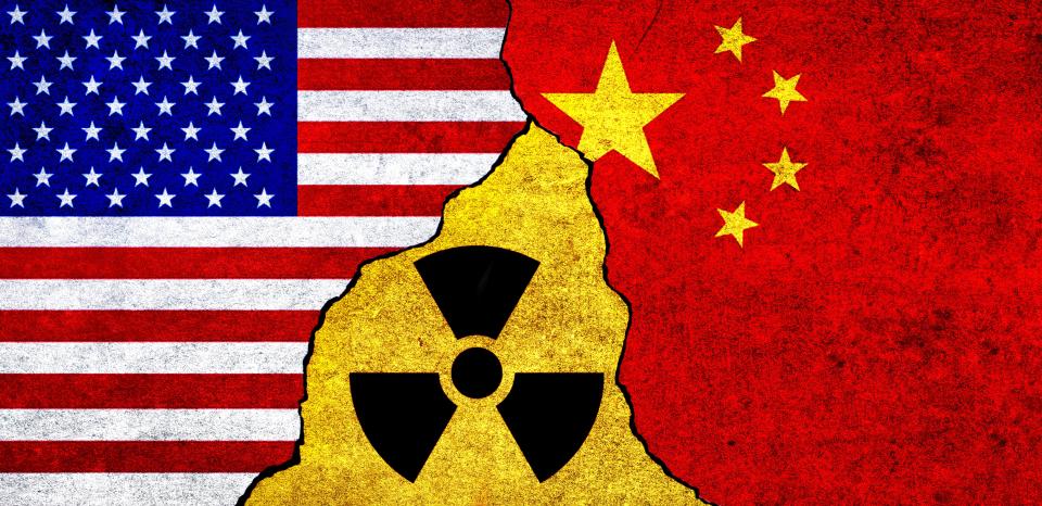 United States of America and China Nuclear deal, threaa華府智庫資訊科技與創新基金會17日發表的報告指出，因為北京政府在技術與融資上的廣泛支持，中國在發展高科技核能方面領先美國15年。（示意圖／Getty Images）t, agreement, tensions concept