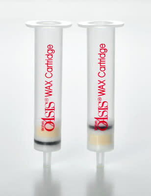 Waters Oasis WAX/GCB and GCB/WAX Cartridges for PFAS Analysis replace a laborious and dirty process by combining the two clean-up steps required under the U.S. EPA's Method 1633 for PFAS analysis. This reduces sample preparation time by 20% and sample processing time by approximately 30 minutes per batch to boost sample throughput and help busy laboratories save time and money.