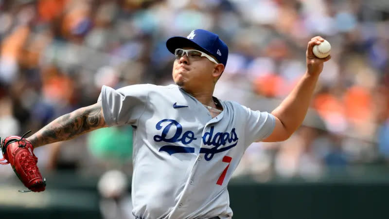 ▲道奇隊左投Julio Urías先發7局狂飆12K。（圖／美聯社／達志影像）