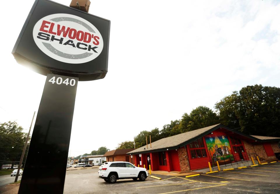 The exterior can be seen outside of the new, second location of Elwood’s Shack at 4040 Park Avenue on September 12, 2023 in Memphis, Tenn.