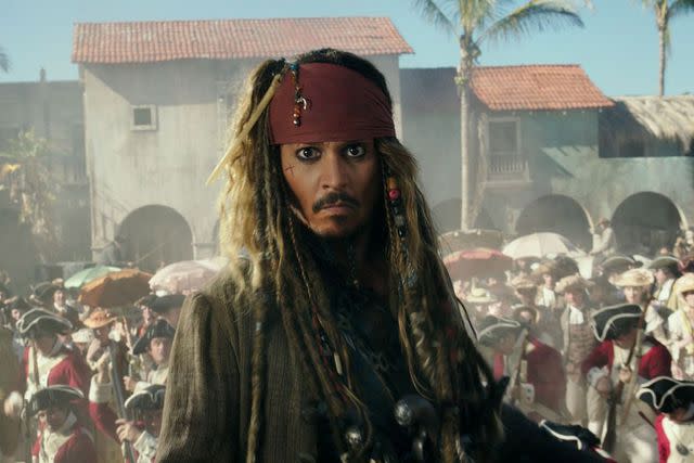 <p>Film Frame/Walt Disney/Kobal/Shutterstock </p> Johnny Depp in 'Pirates of the Caribbean: Dead Men Tell No Tales'