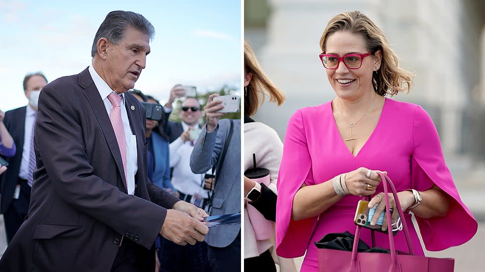 Sens. Joe Manchin (D-W.Va.) and Kyrsten Sinema (D-Ariz.)